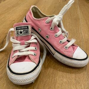 Converse Kids Pink Canvas Sneakers